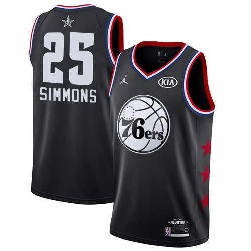 Nike 76ers #25 Ben Simmons Black NBA Jordan Swingman 2019 All-Star Game Jersey